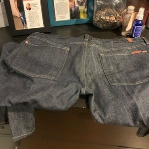 Women’s bootcut jeans.